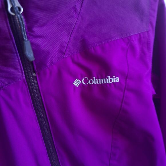 Columbia Omni Heat Omni Tech Purple Pink Magenta Waterproof Womens XS Jacket - Picture 2 of 10